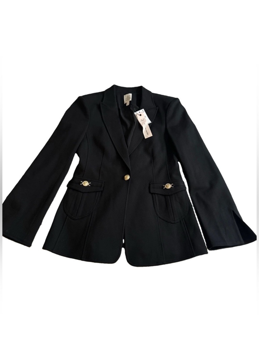 Cinq à Sept Sable Blazer Black Sz 6 NWT $445 - Picture 5 of 13